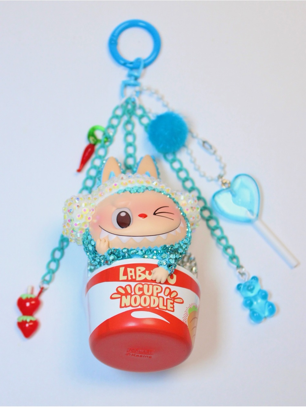 Wacky Mart Bedazzled Bag Charm - Cup of Noodles